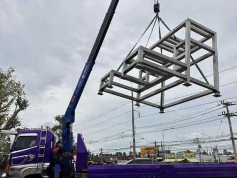 รับทำโครงเหล็กตามแบบ พานทอง ชลบุรี